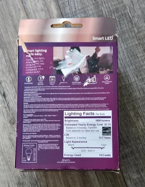 Philips Wi-Fi Color and Tunable White A21 bulb - Image 3 of 3