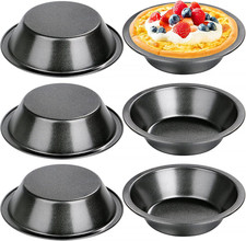 Doesnotapply 6 Pack Mini Pie Dishes Quiche Pie Tart Tins Individual round Pie Ti