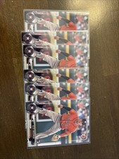 6 Card Lot Of 2017 Bowman Alex Bregman Rookie Cards #75, Future Hall Of Famer