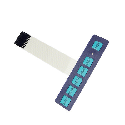 1PCS 1x6 Matrix Array 6 Key Membrane Switch Keypad Keyboard 1*6 Keys with LED M