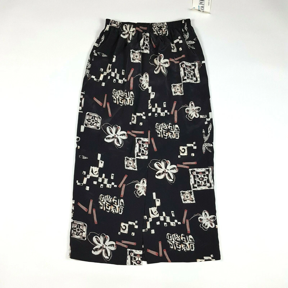 Long floral skirt 80s cheap