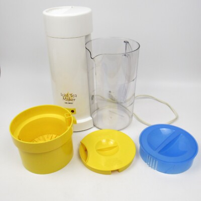 Mr. Coffee Iced Tea Maker Yellow With Pitcher Model TM1S 8 Cups / 2QT - TESTED