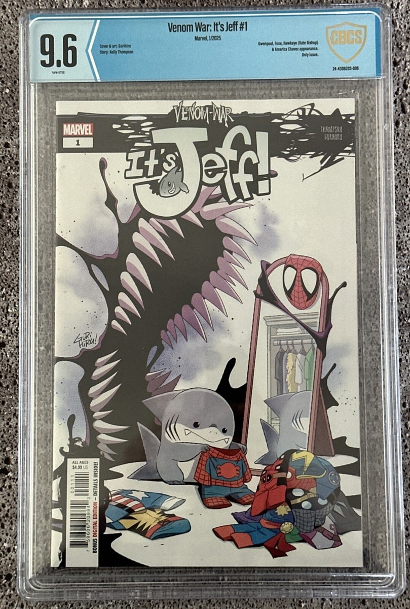 VENOM WAR IT'S JEFF #1 CBCS 9.6 CVR-A GURIHIRU REGULAR | eBay