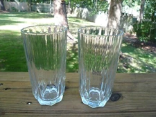 Set of 2 Pasabache Topaz Drinking Glasses 10 oz. 5¼" Tall 