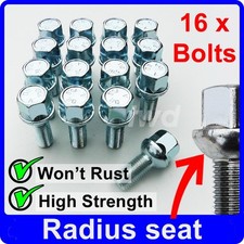 16 X Alloy Wheel Bolts For Vw Lupo M12x1.5 Nut Stud Lugs Y40