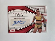 2023 Immaculate Collection UFC Immaculate Ink Red Jessica Andrade Auto #08/25