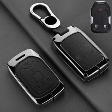For Gmc Yukon Sierra For Chevy Suburban Zinc Alloy Leather Car Key Case Cover