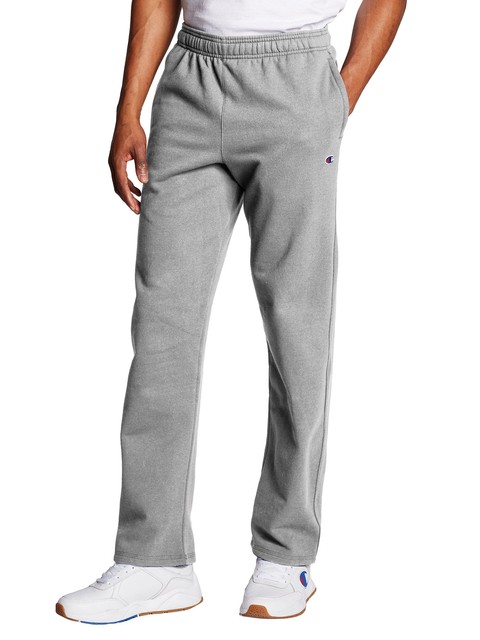 men's champion open bottom sweatpants