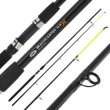 2 x BEACHCASTER MAX 12ft 2pc 4-6oz Beach Caster Max FISHING RODS Sea Fishing