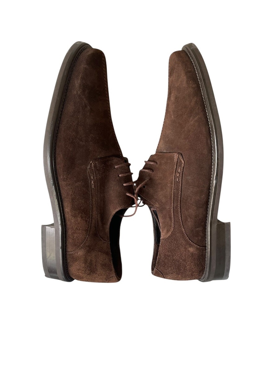 MEZLAN MENS SHOE 9 M WAYNE BROWN SUEDE LEATHER SPLIT TOE  display picture 3