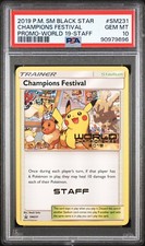 PSA 10 Staff Champions Festival 2019 SM231 Worlds Promo Pokemon Card on eBay