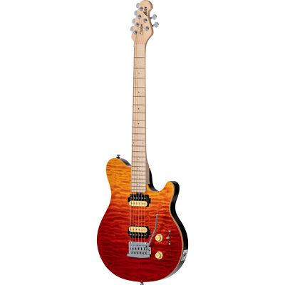 Sterling AX3QM Axis Electric Guitar, Maple Fingerboard, Spectrum