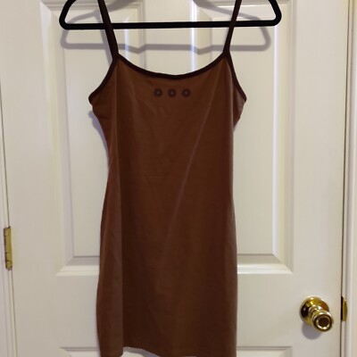 Divided Women's  Brown Sleeveless Knit Tank Dress Size S