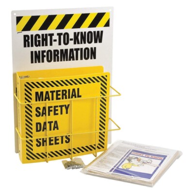 NEW BRADY Right-to-Know Center, Single Package,23 In .W,English RK419Y-E