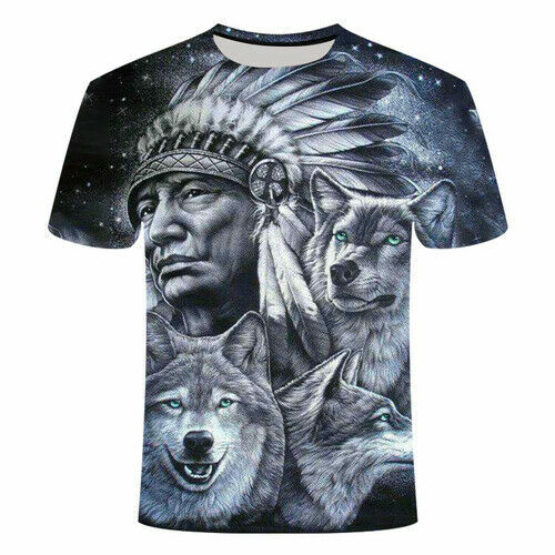 T‑shirt Unisexe Animaux Streetwear – Manches Courtes Et Impression 3D | Coupe Confortable