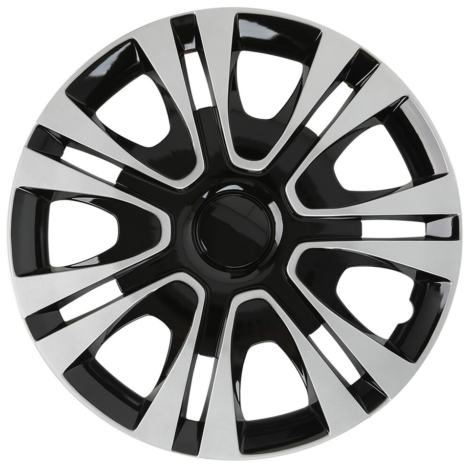 OMAC 15 Inch Wheel Covers Hubcaps for Nissan Versa ABS Black 4x