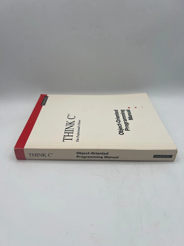 Symantec Think C Professionals Choice Object Oriented Programming Manual 1991 - Image 2 of 4