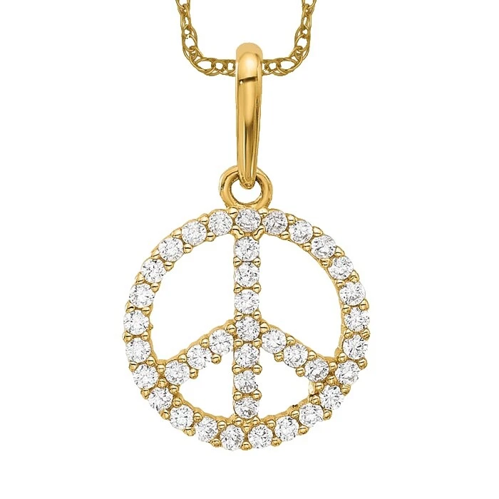 Signos y símbolos Cubic Zirconia Piedra Collares y colgantes De moda