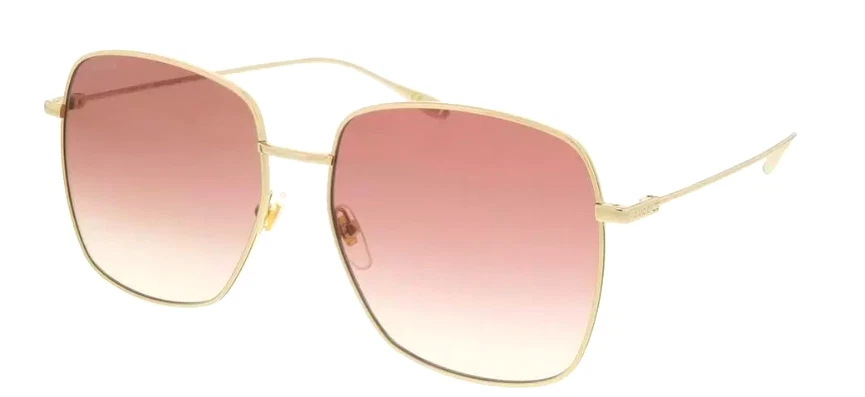 Lunettes de soleil femme Gucci GG1031S 002 59 or surdimensionné