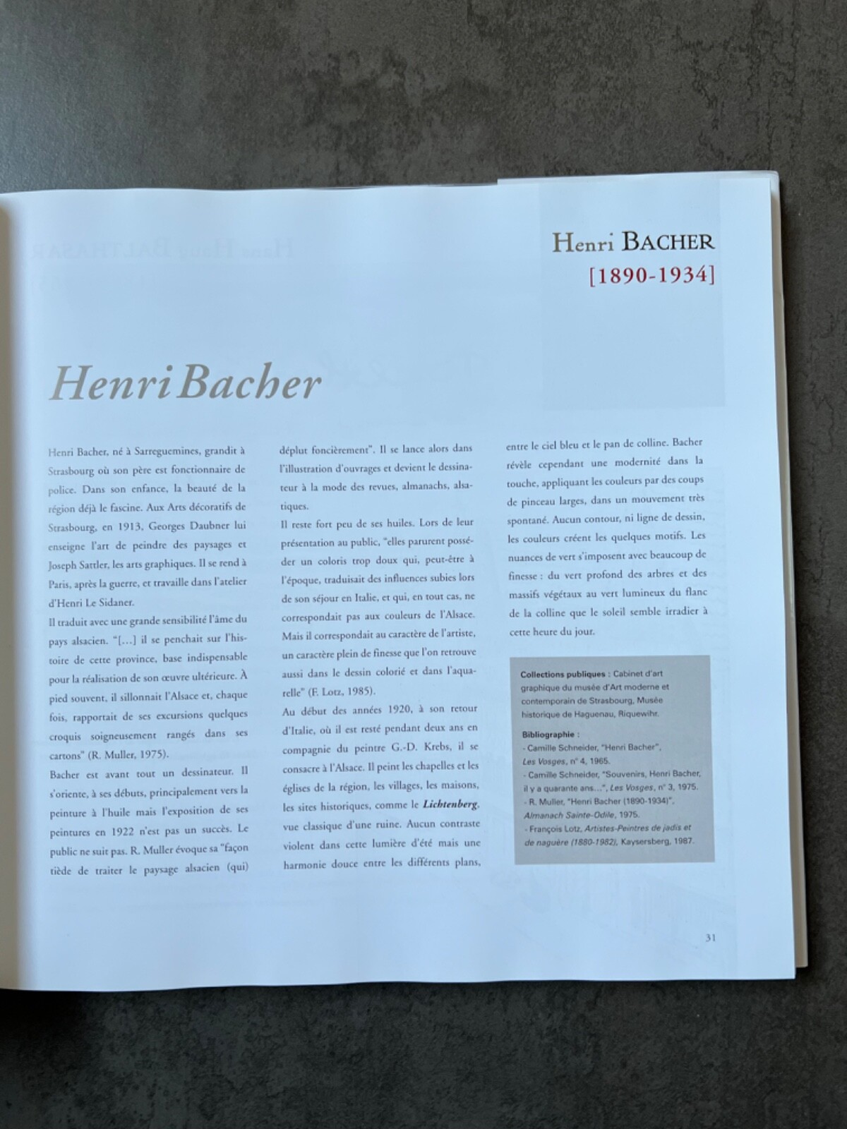 Artistes Peintres Alsaciens De Jadis Et De Naguère LES PEINTRES ET L&#039;ALSACE - AUTOUR DE L&#039;IMPRESSIONNISME - HELENE  BRAEUNER - 2003 | eBay