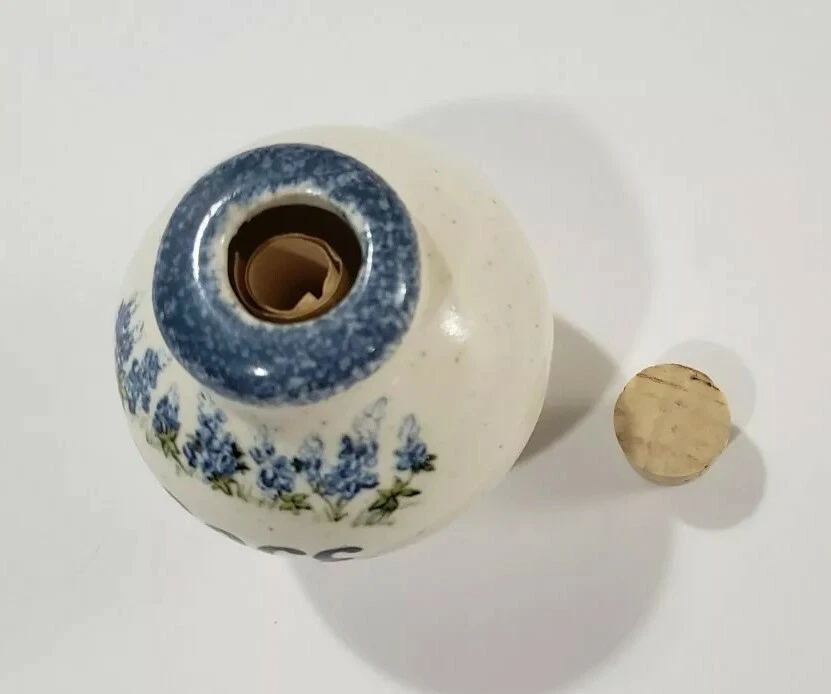 MENSAJE DE DESPLAZAMIENTO 'Que seas bendecido con la paz' interior 21/4"T BOTELLA DE CERÁMICA PAZ  Foto 4 de 4