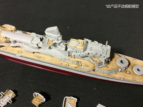 1/700 Tedesco Heavy Cruiser Prinz Eugen Kit Super Dettaglio per Trombettiere 05767 - Foto 7 di 12
