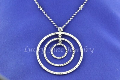 14K Solid white gold Rolo Chain 