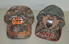 Set of 2 Toddler Kids Camo Hats Buckwear Outdoor