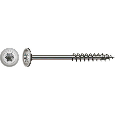 SPAX Tellerkopf Schraube HI.FORCE, 6 x 120, Edelstahl A2, Holzbau, 0257000601205