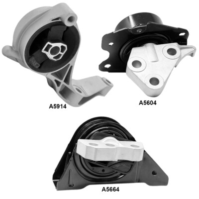 Engine Motor Mount & Automatic Trans Mounts 3PCS for Saturn Vue 10-08 L4-2.4L