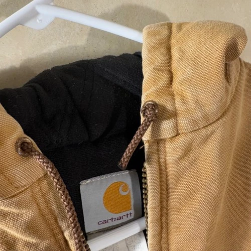 Carhartt J04 BRN Duck Thermal Lined Active Jacket Brown Mens Large Tall image 6