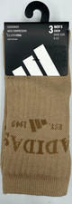 Adidas 3 Pairs Men's Assorted Crew Socks  Polyester Blend  NEW MSRP: 20.00