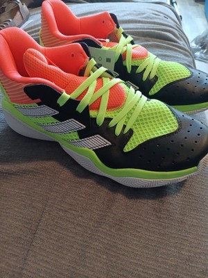 Size 10 - adidas Harden Stepback Core Black Signal Coral