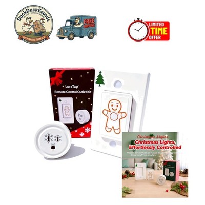 Magnetic Remote Control Outlet for Christmas Lights - Hassle-Free 100ft Range