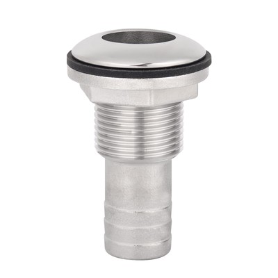 316 Stainless Steel Boat Thru-Hull Fitting Drain for 3/4'' I.D. hose