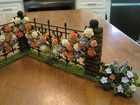 Rose Covered Corner Victorian Fence w/2 Garden Beds 1:12 dollhouse miniature #1 — photo 6
