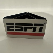 ESPN Vintage Microphone Flag Cube Network Station Banner Metal Clip