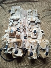 British Army Desert DPM MOLLE Tactical Assault Vest - 7 Pouches - SUPERGRADE
