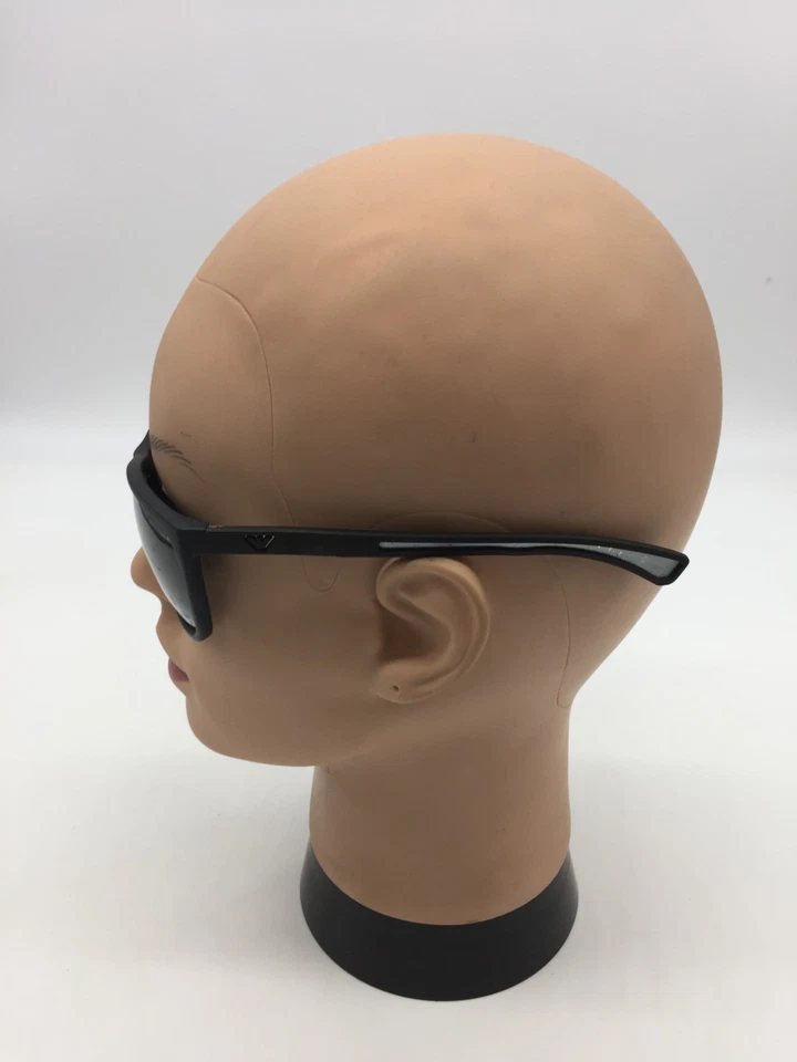 Emporio Armani Men's EA4078 Matte Black Rectangle Sunglasses 62-17-130 Grey Lens - Image 3 of 4