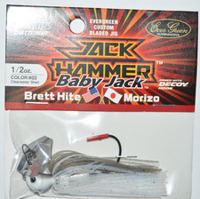 evergreen zman baby jack hammer chatterbait 1/2oz bladed jig clearwater shad