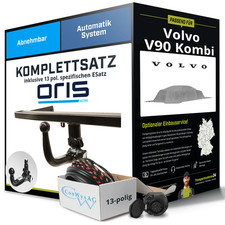 Für VOLVO V90 Kombi II 235, 236 Anhängerkupplung abnehmbar +eSatz 13pol 21- Kit