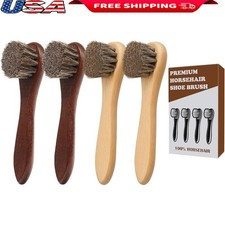 Professional Suede Leather Shoe Cleaner Kit Horsehair Brush Travel Cleaning Set