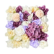 Mur de fleurs artificielles utilisation polyvalente couleurs vibrantes arrangeme