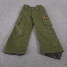 Burton Pants Boys Medium 7/8 Exile Cargo Ripstop Dryride Insulated Snowboard