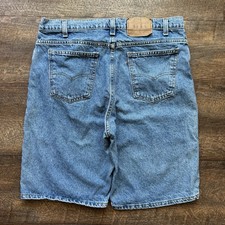 Vintage 90's Mens Size 36 Levis Orange Tab 550 Relaxed Fit Denim Jean Shorts