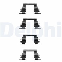 Delphi LX0364 ZubehöRsatz, Scheibenbremsbelag FüR CitroËN Jeep Mitsubishi