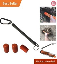 Prolong Pinpointer Life with 3 Tip Protectors  Extendable Lanyard - Orange