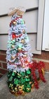Handmade Christmas Decor Flocked Tree In Vintage Ceramic Base. Lights/Timer — photo 8