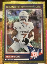 2025 Panini Score Football Gold Dots /499 Isaiah Bond RC #53
