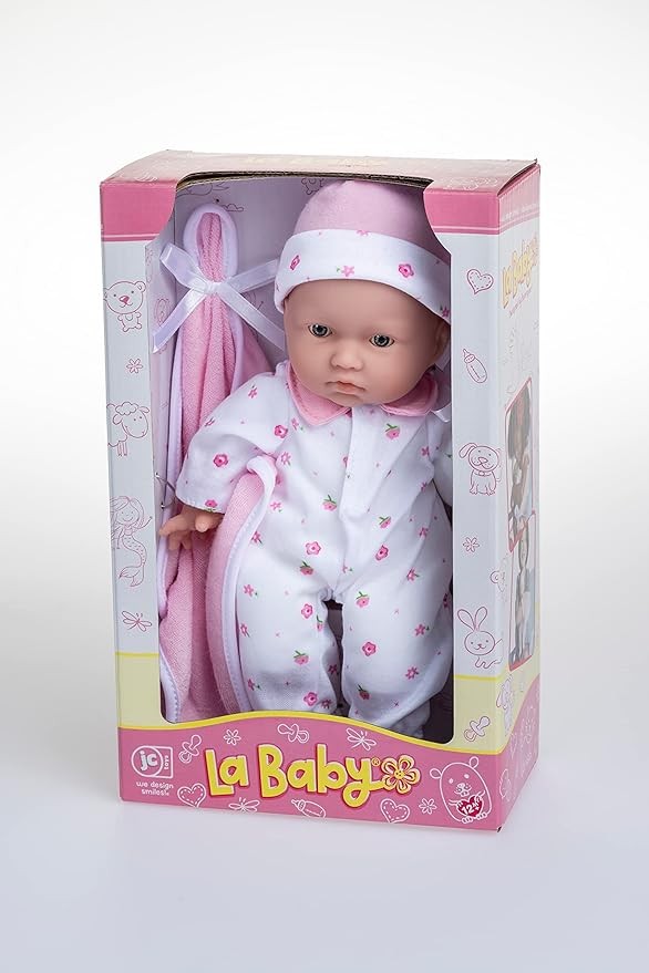 NEW - La Baby 11-In. Washable Soft Body Play Doll For Children 18 months